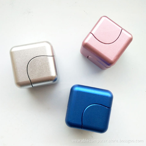 High quality magic cube stress release fidget toy hand spinner metal fidget finger gyro spinner bearing